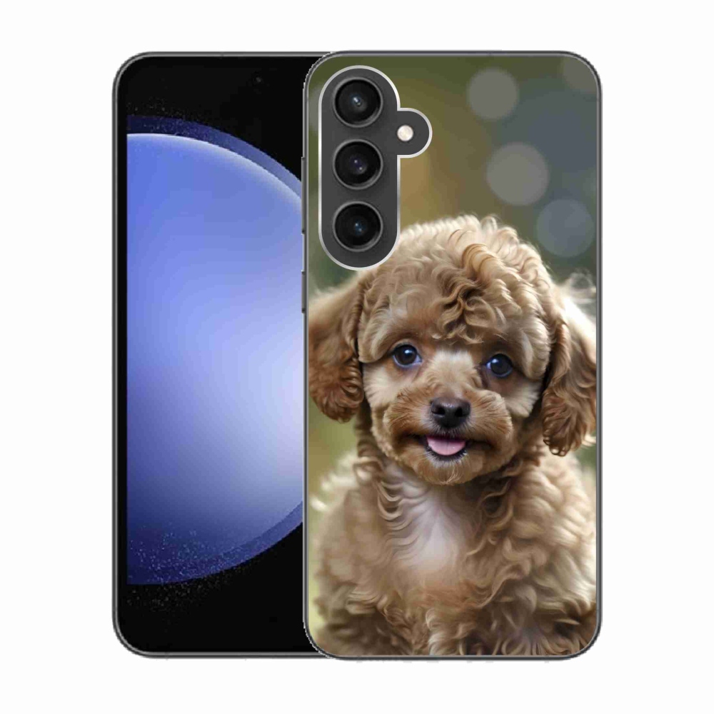 Gélový kryt mmCase na Samsung Galaxy S23 FE - roztomilý pudel
