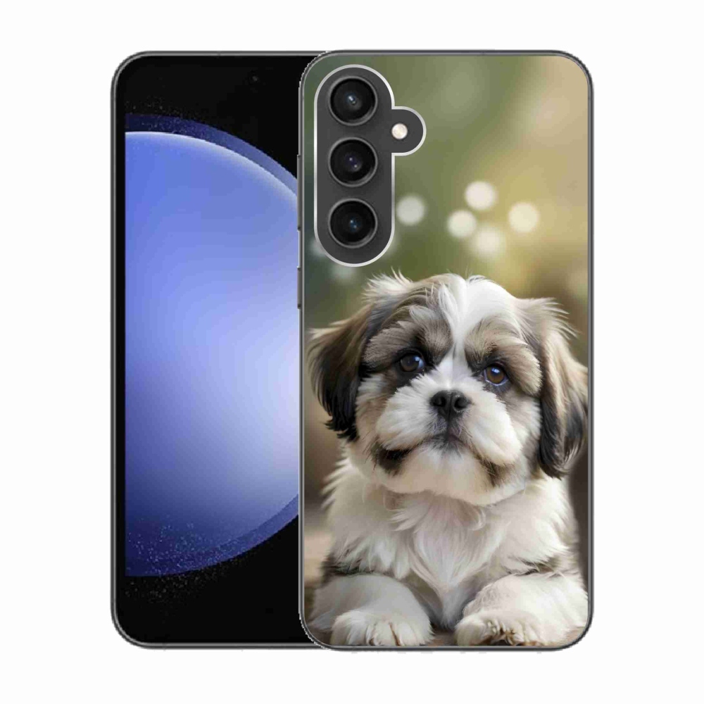 Gélový kryt mmCase na Samsung Galaxy S23 FE - roztomilý shih-tzu