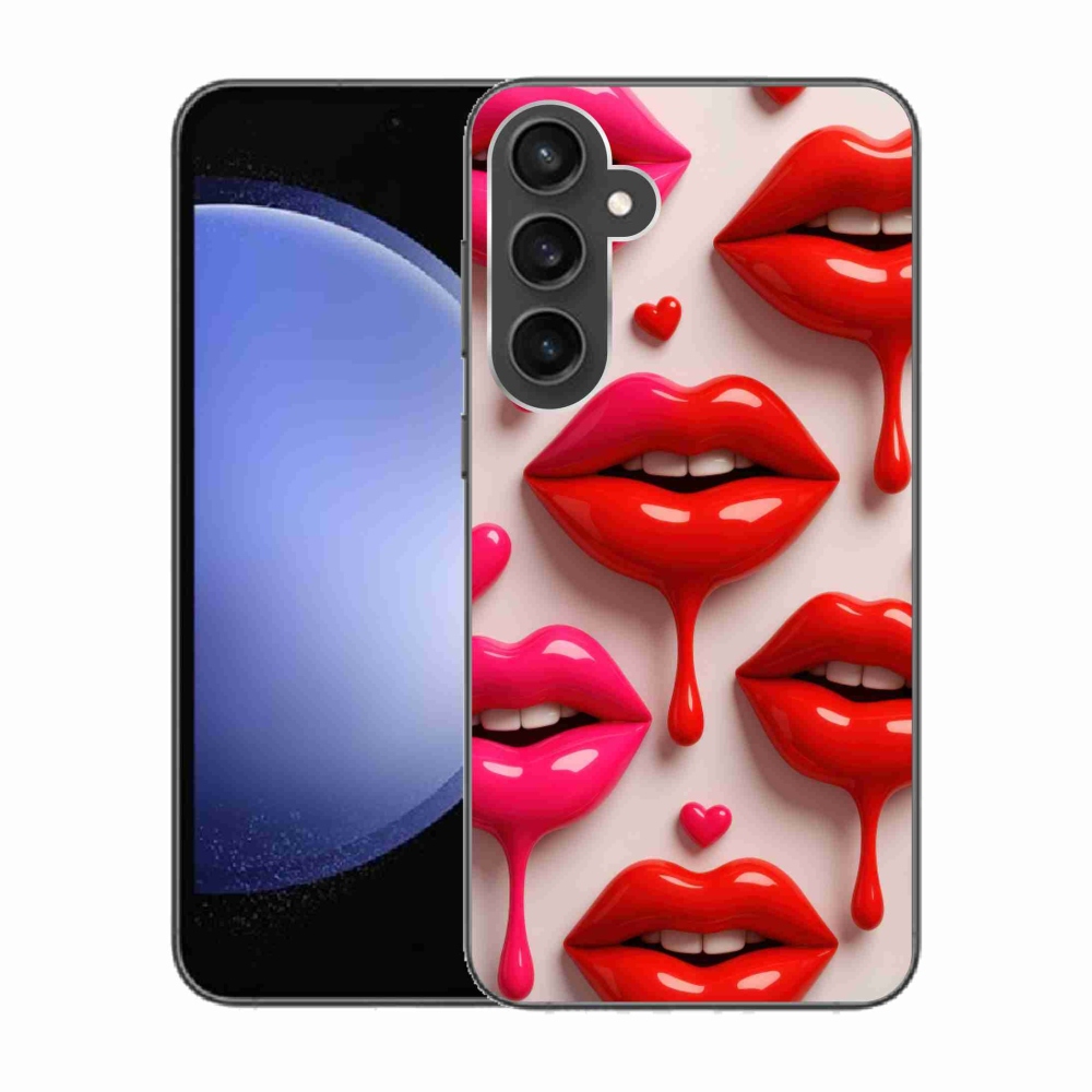 Gélový kryt mmCase na Samsung Galaxy S23 FE - pery 2