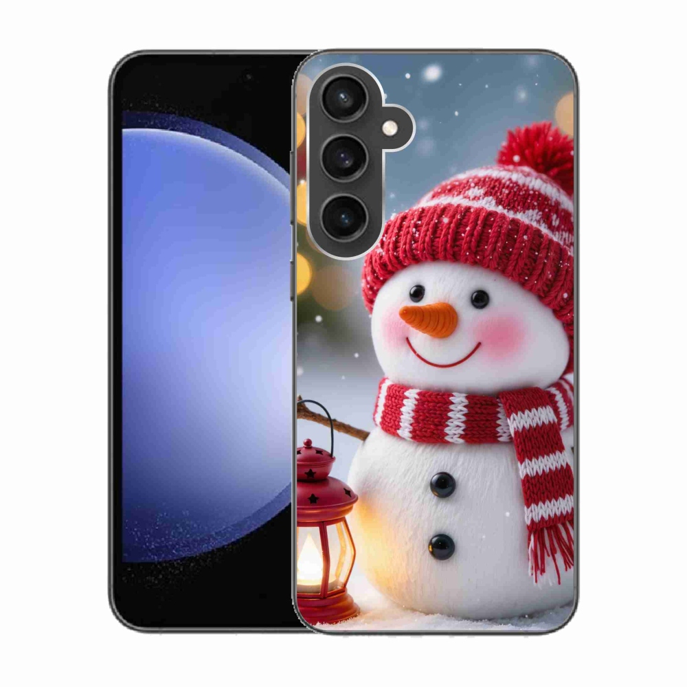 Gélový kryt mmCase na Samsung Galaxy S23 FE - snehuliak 2