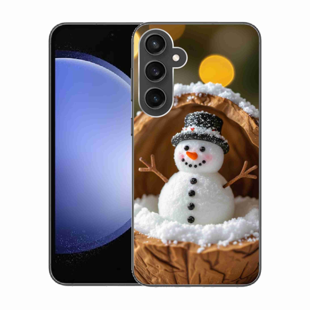 Gélový kryt mmCase na Samsung Galaxy S23 FE - snehuliak 4