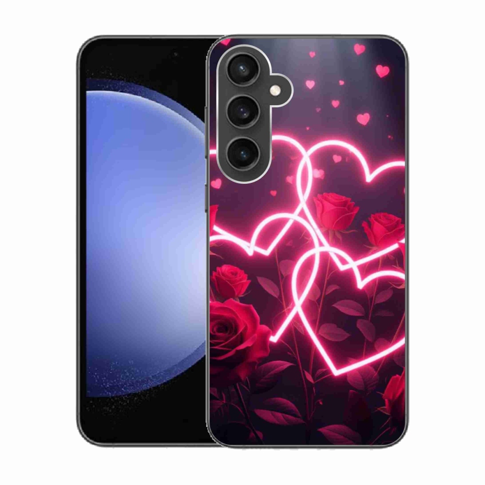 Gélový kryt mmCase na Samsung Galaxy S23 FE - srdce lásky