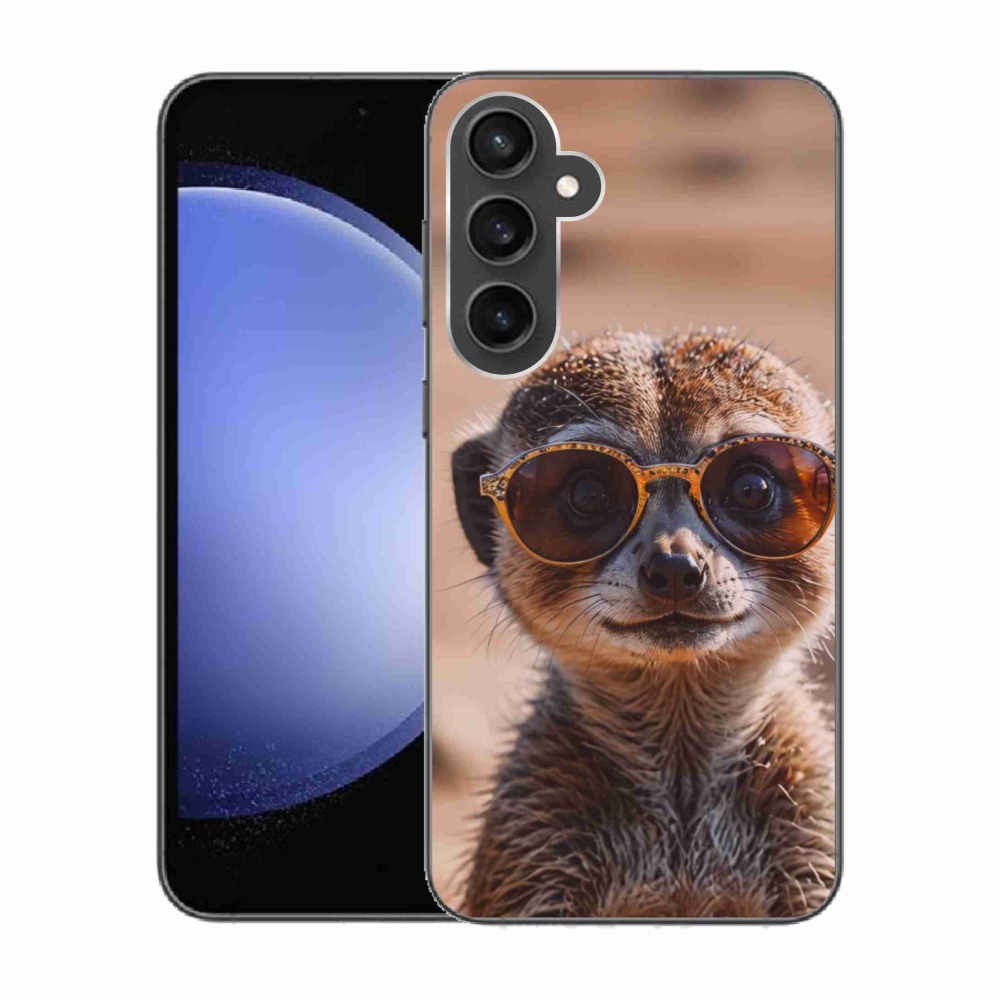 Gélový kryt mmCase na Samsung Galaxy S23 FE - štýlová surikata