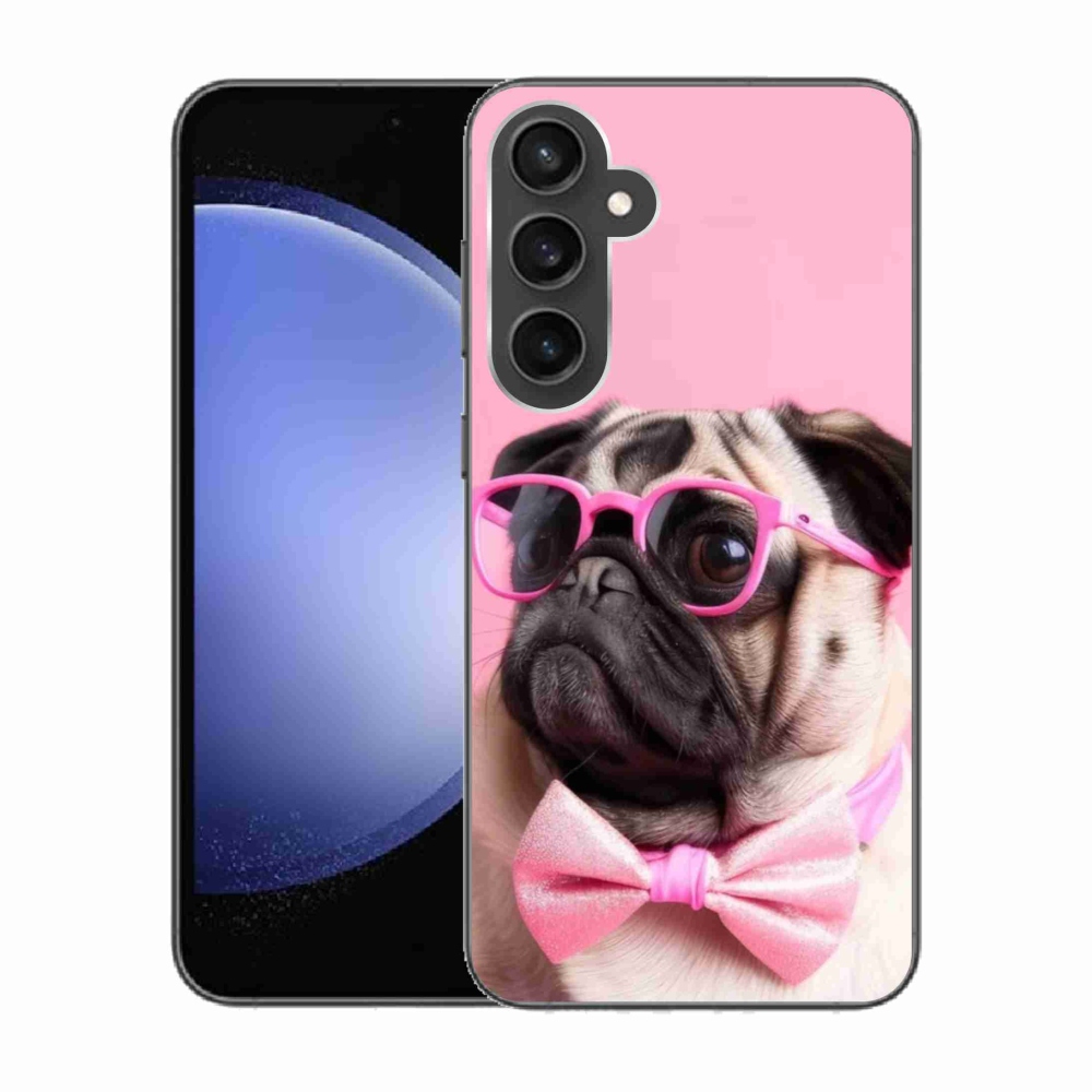 Gélový kryt mmCase na Samsung Galaxy S23 FE - štýlový mops