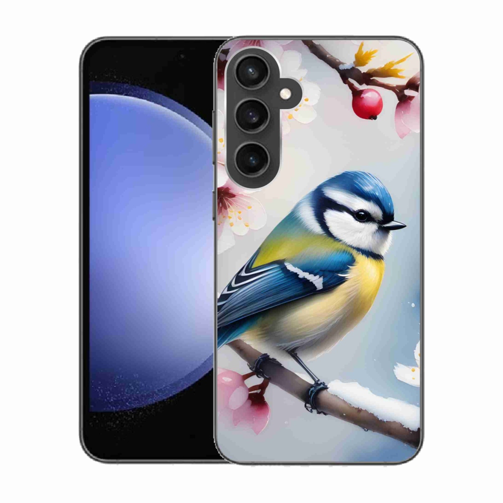 Gélový kryt mmCase na Samsung Galaxy S23 FE - sýkorka