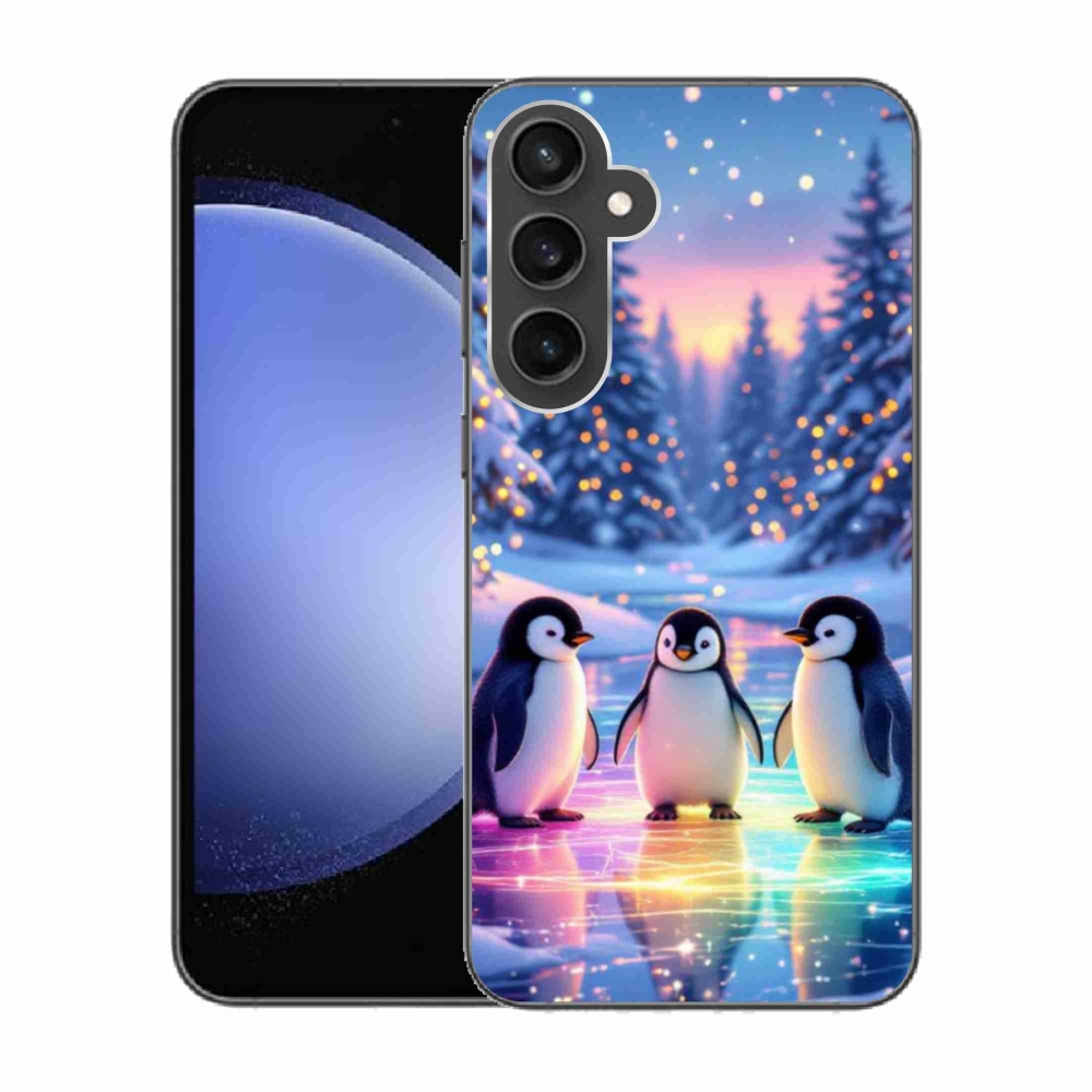 Gélový kryt mmCase na Samsung Galaxy S23 FE - tučniaky