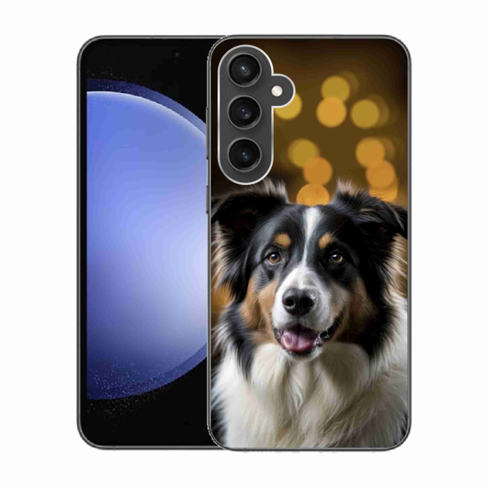 Gélový kryt mmCase na Samsung Galaxy S23 FE - usmievavý austrálsky ovčiak