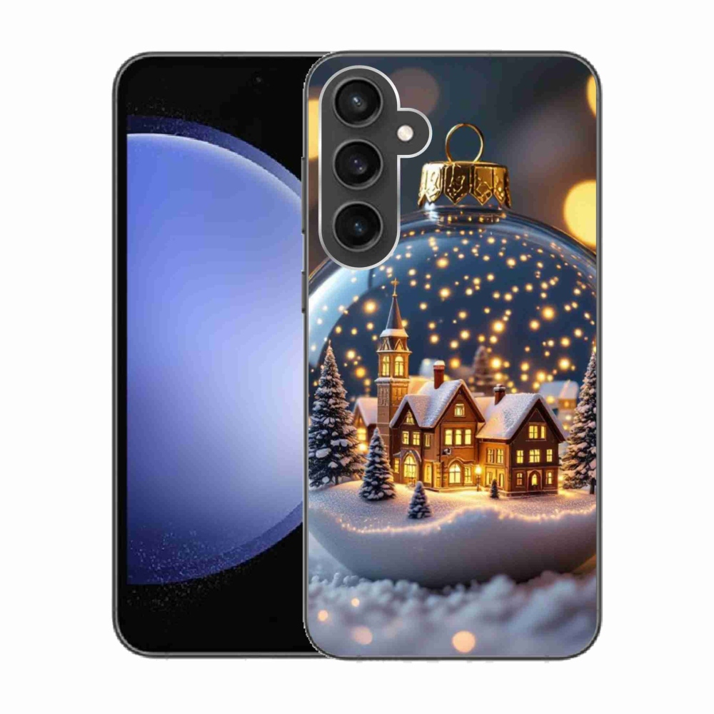 Gélový kryt mmCase na Samsung Galaxy S23 FE - vianočné gule 4