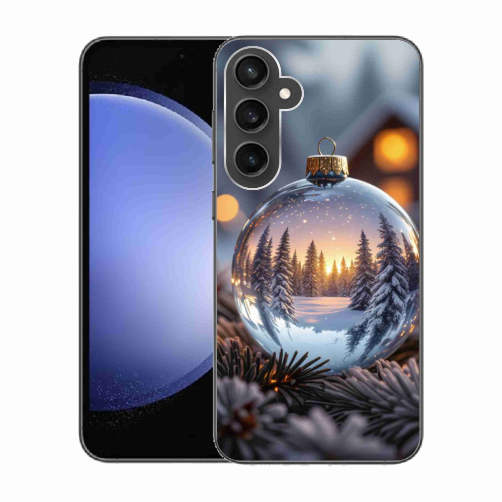 Gélový kryt mmCase na Samsung Galaxy S23 FE - vianočná ozdoba