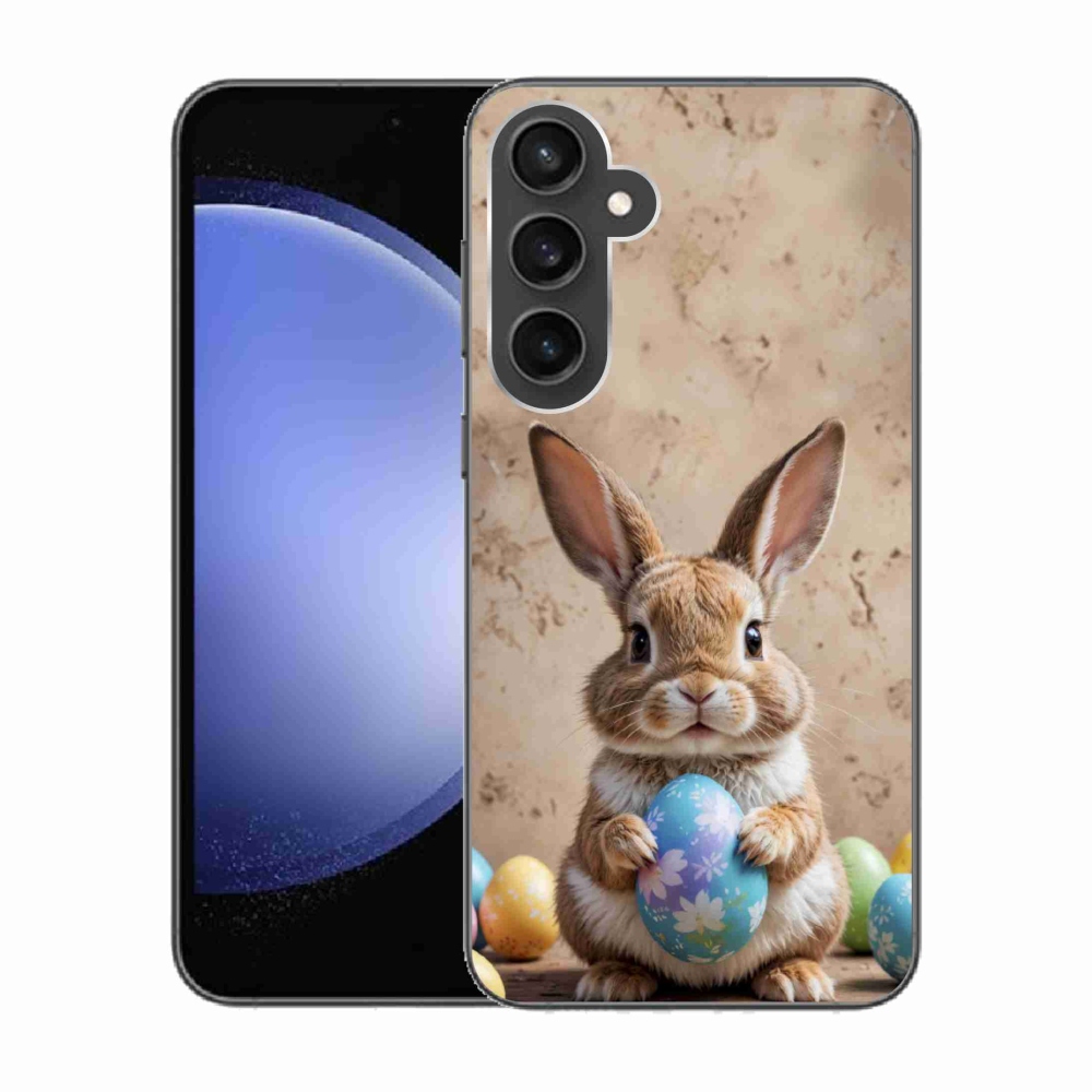 Gélový kryt mmCase na Samsung Galaxy S23 FE - veľkonočný zajačik