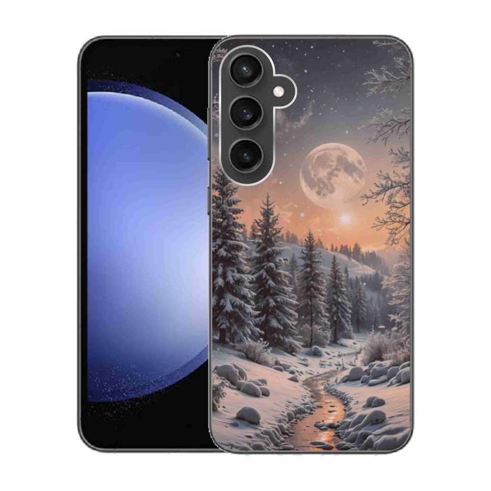 Gélový kryt mmCase na Samsung Galaxy S23 FE - zimná krajina 2