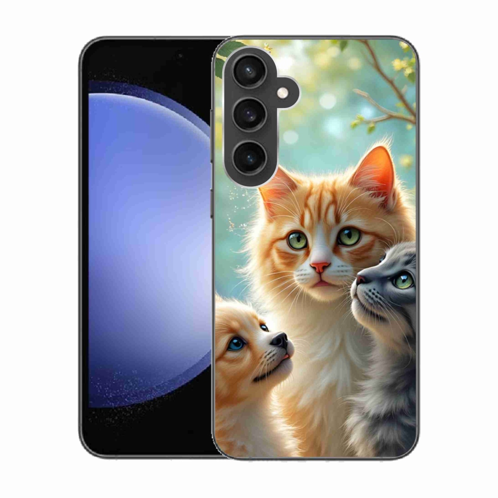 Gélový kryt mmCase na Samsung Galaxy S23 FE - zvieracie priateľstvo 2