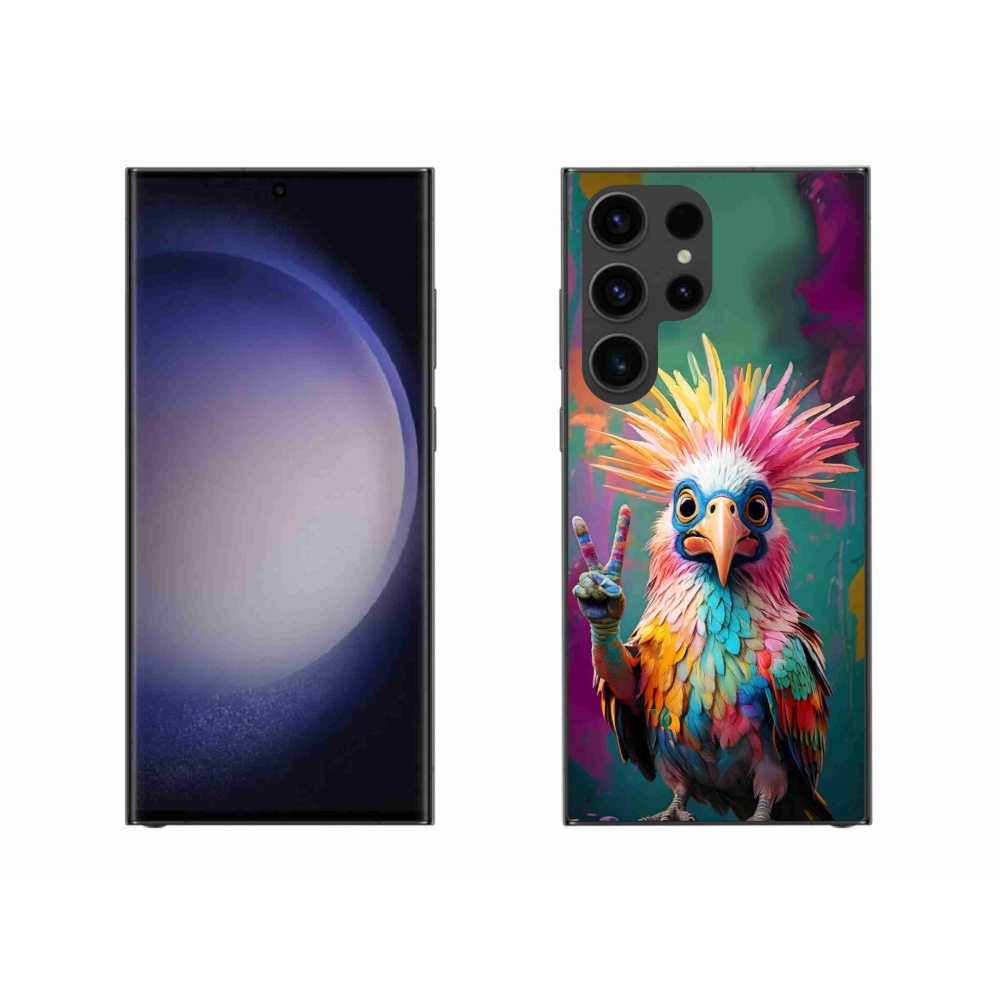 Gélový kryt mmCase na Samsung Galaxy S23 Ultra 5G - farebný rebel