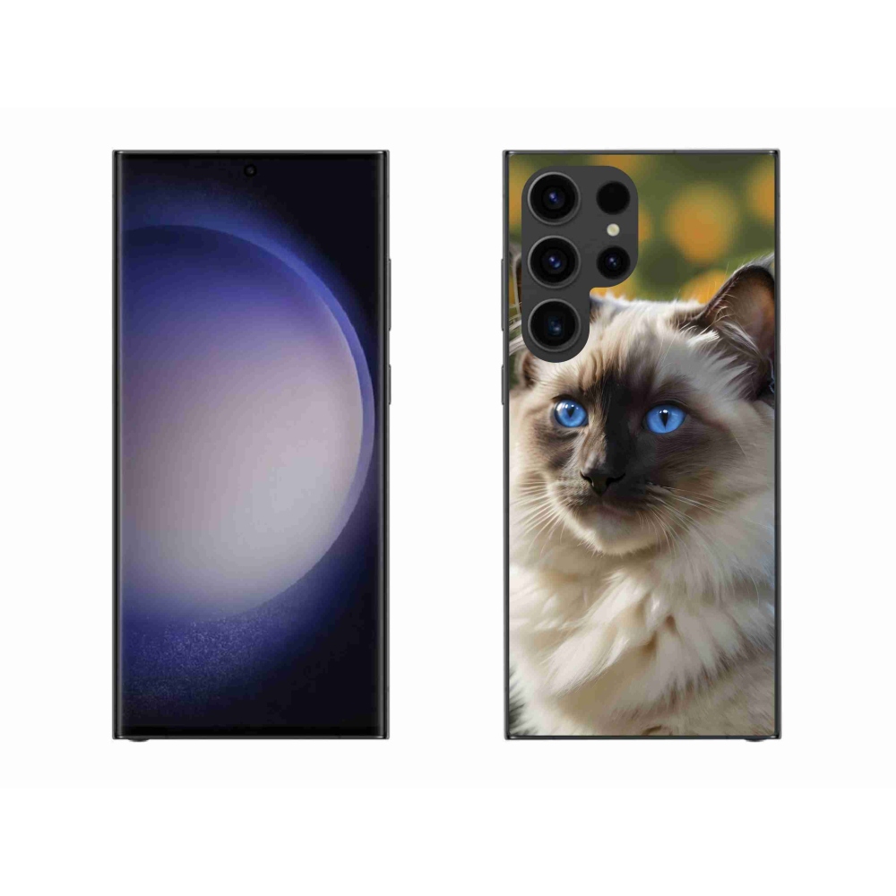 Gélový kryt mmCase na Samsung Galaxy S23 Ultra 5G - biely ragdoll