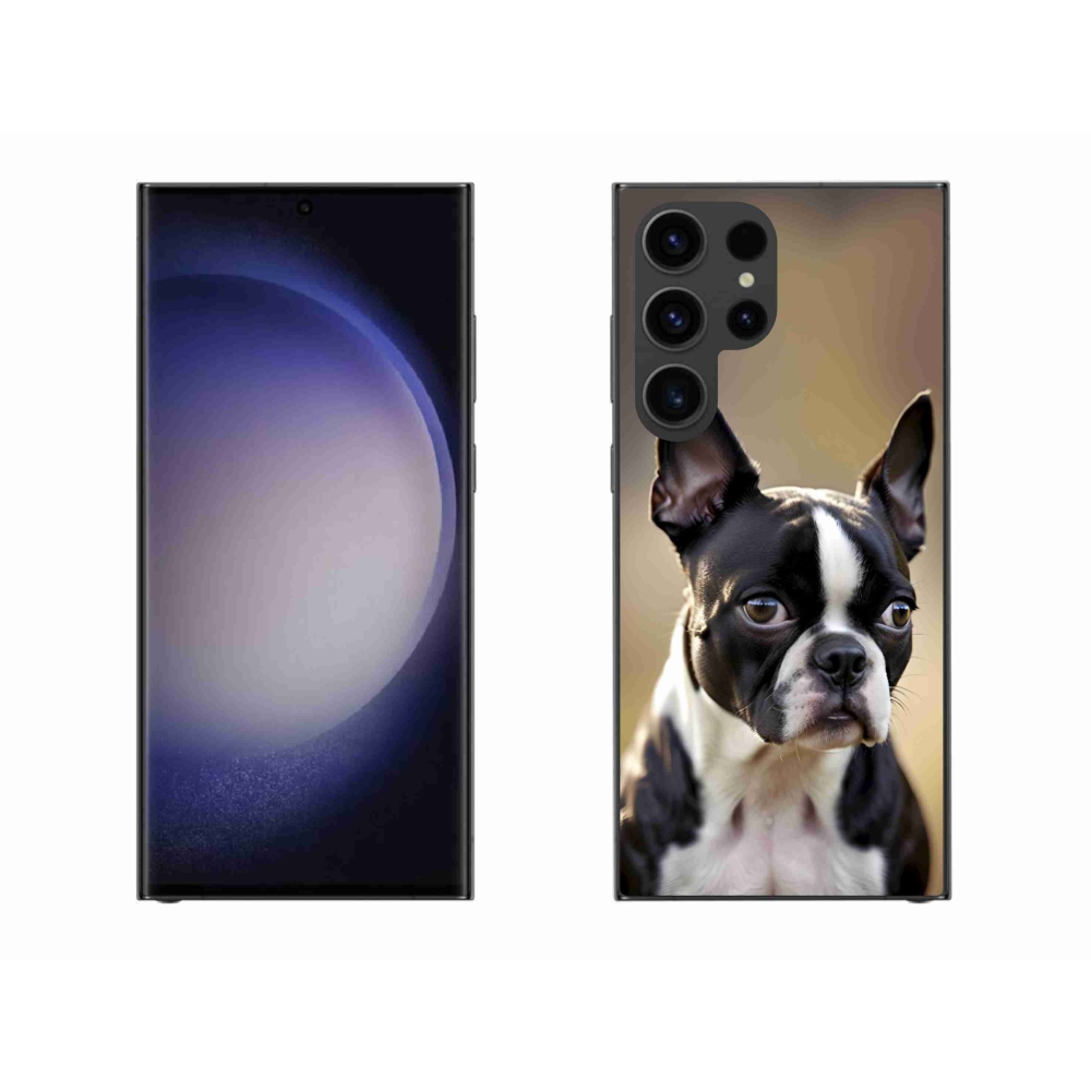 Gélový kryt mmCase na Samsung Galaxy S23 Ultra 5G - bostonský teriér