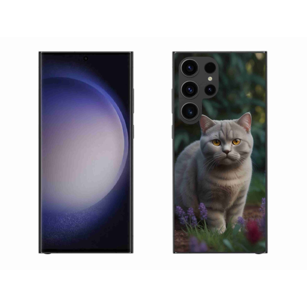 Gélový kryt mmCase na Samsung Galaxy S23 Ultra 5G - britská mačka