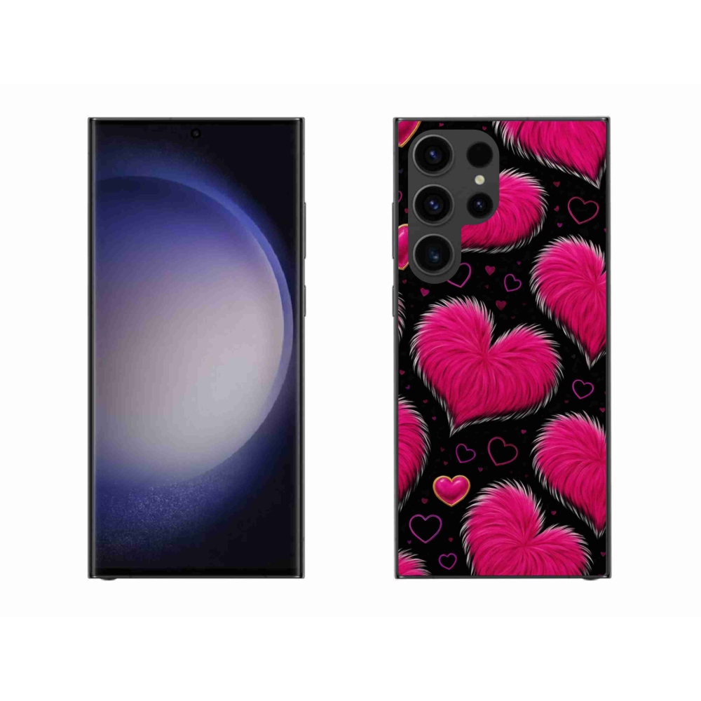 Gélový kryt mmCase na Samsung Galaxy S23 Ultra 5G - hebké srdce