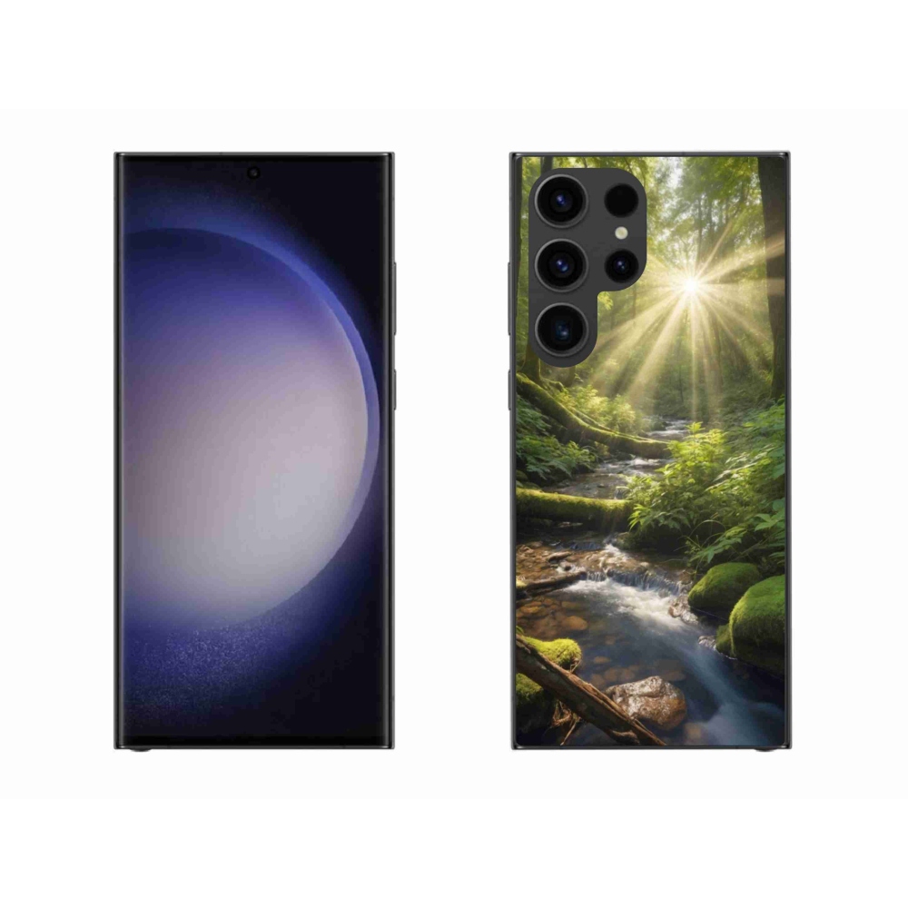 Gélový kryt mmCase na Samsung Galaxy S23 Ultra 5G - hlbina lesa