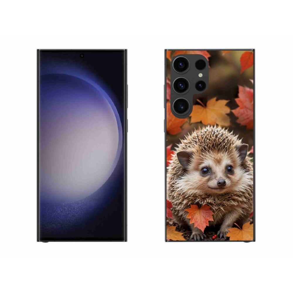Gélový kryt mmCase na Samsung Galaxy S23 Ultra 5G - ježko v lístia