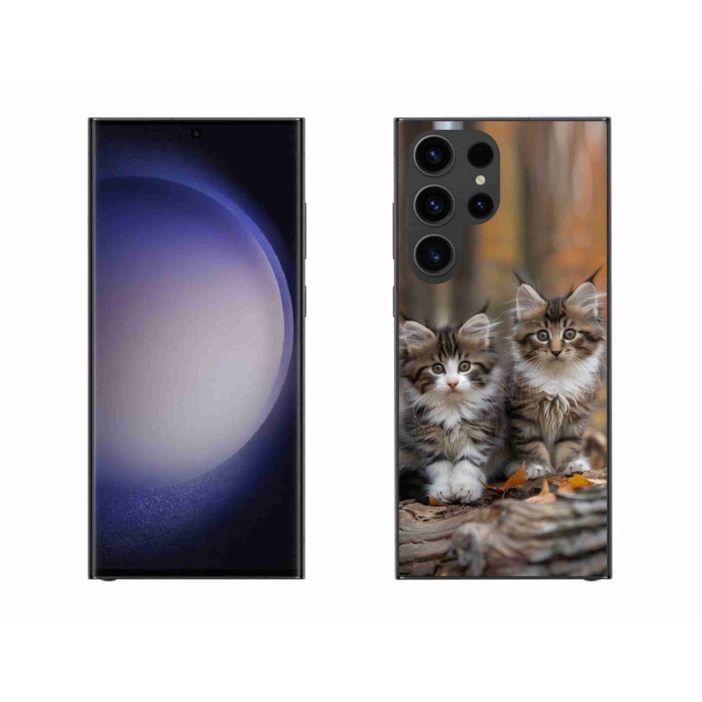 Gélový kryt mmCase na Samsung Galaxy S23 Ultra 5G - mačacie duo 3