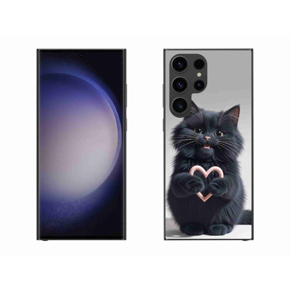 Gélový kryt mmCase na Samsung Galaxy S23 Ultra 5G - mačacia láska 3
