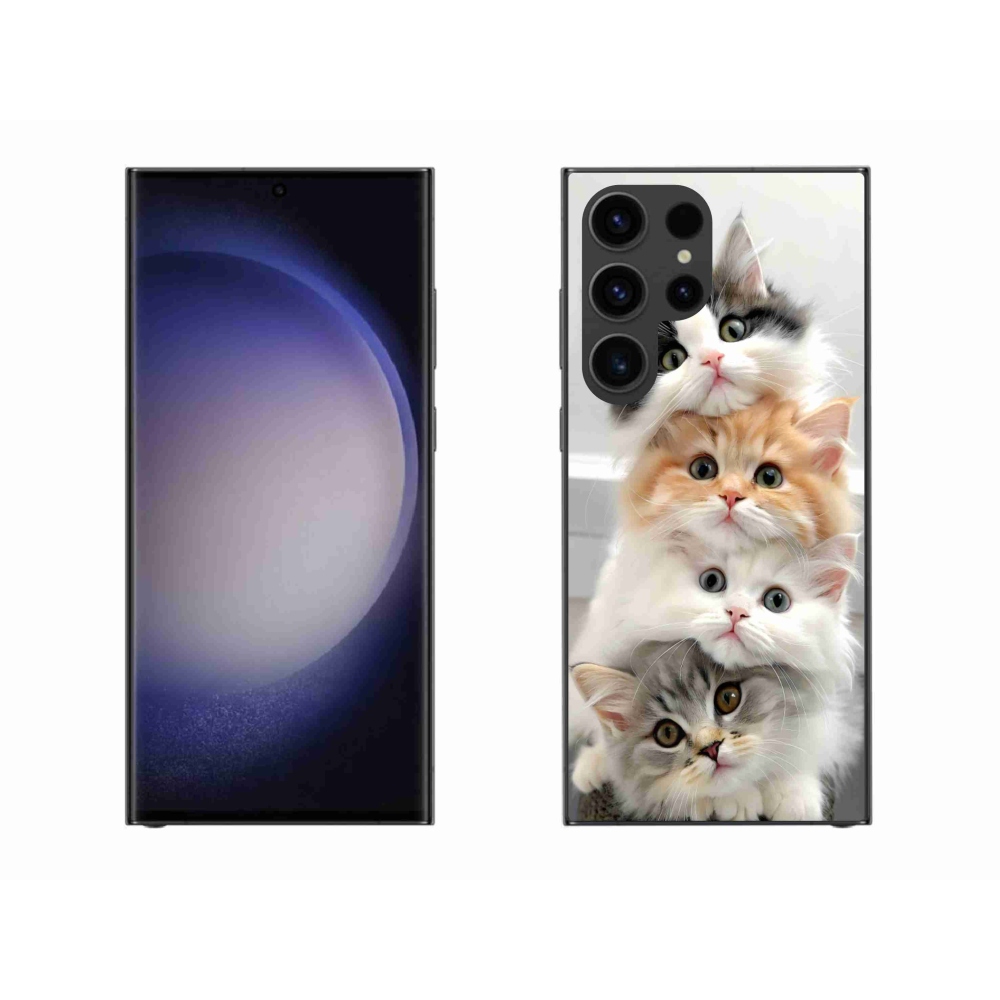 Gélový kryt mmCase na Samsung Galaxy S23 Ultra 5G - mačacia partia