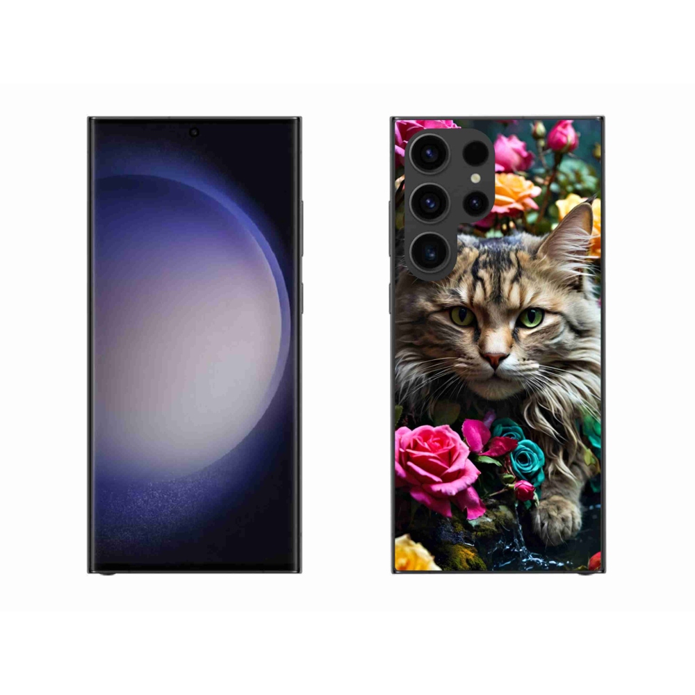 Gélový kryt mmCase na Samsung Galaxy S23 Ultra 5G - mačacie pohľad 2