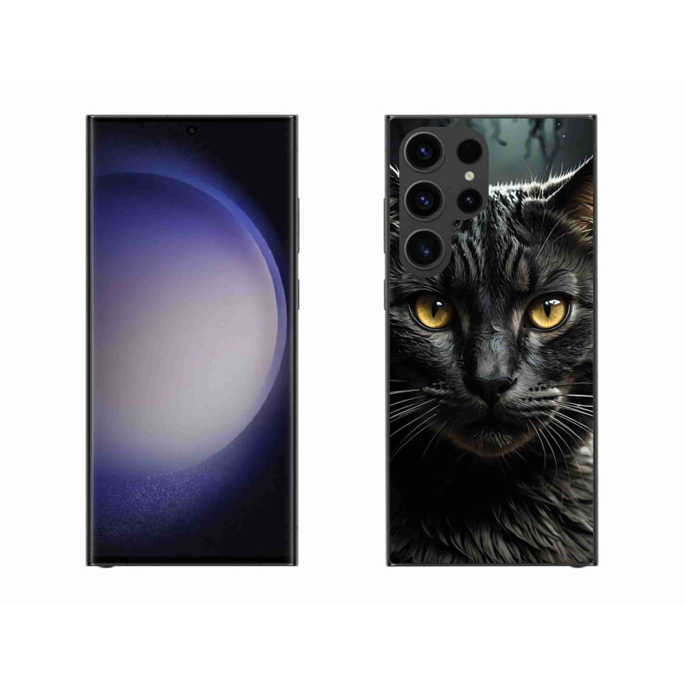 Gélový kryt mmCase na Samsung Galaxy S23 Ultra 5G - mačacie pohľad 3