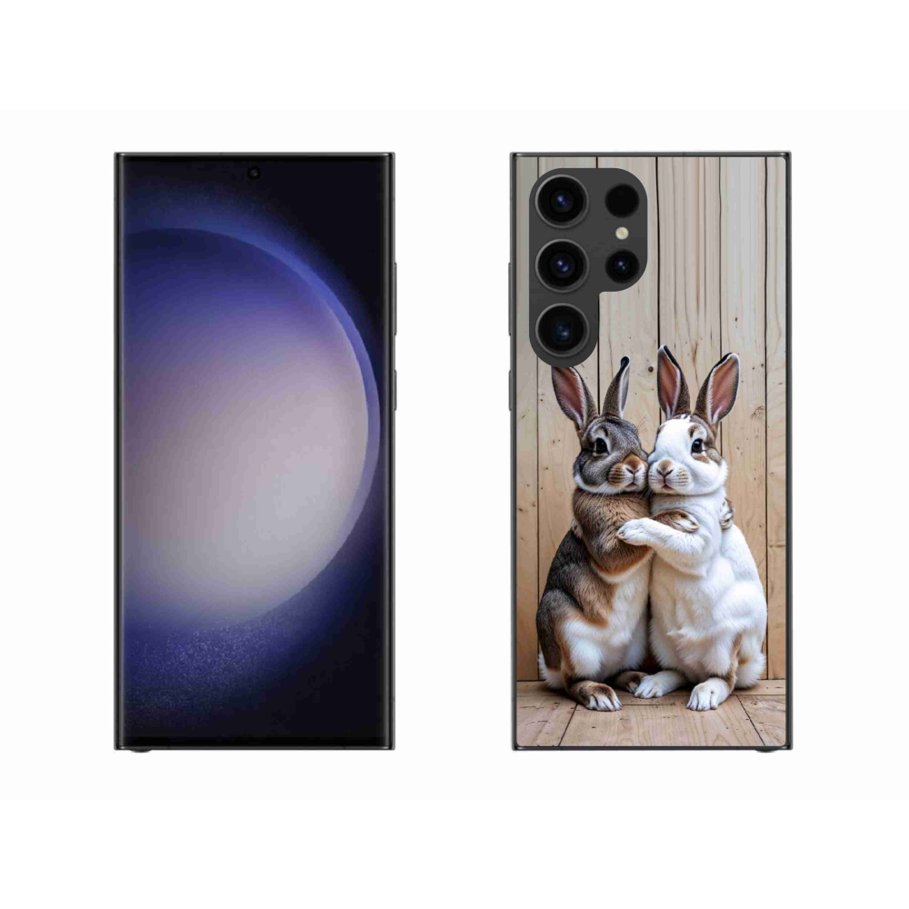 Gélový kryt mmCase na Samsung Galaxy S23 Ultra 5G - králičie pár