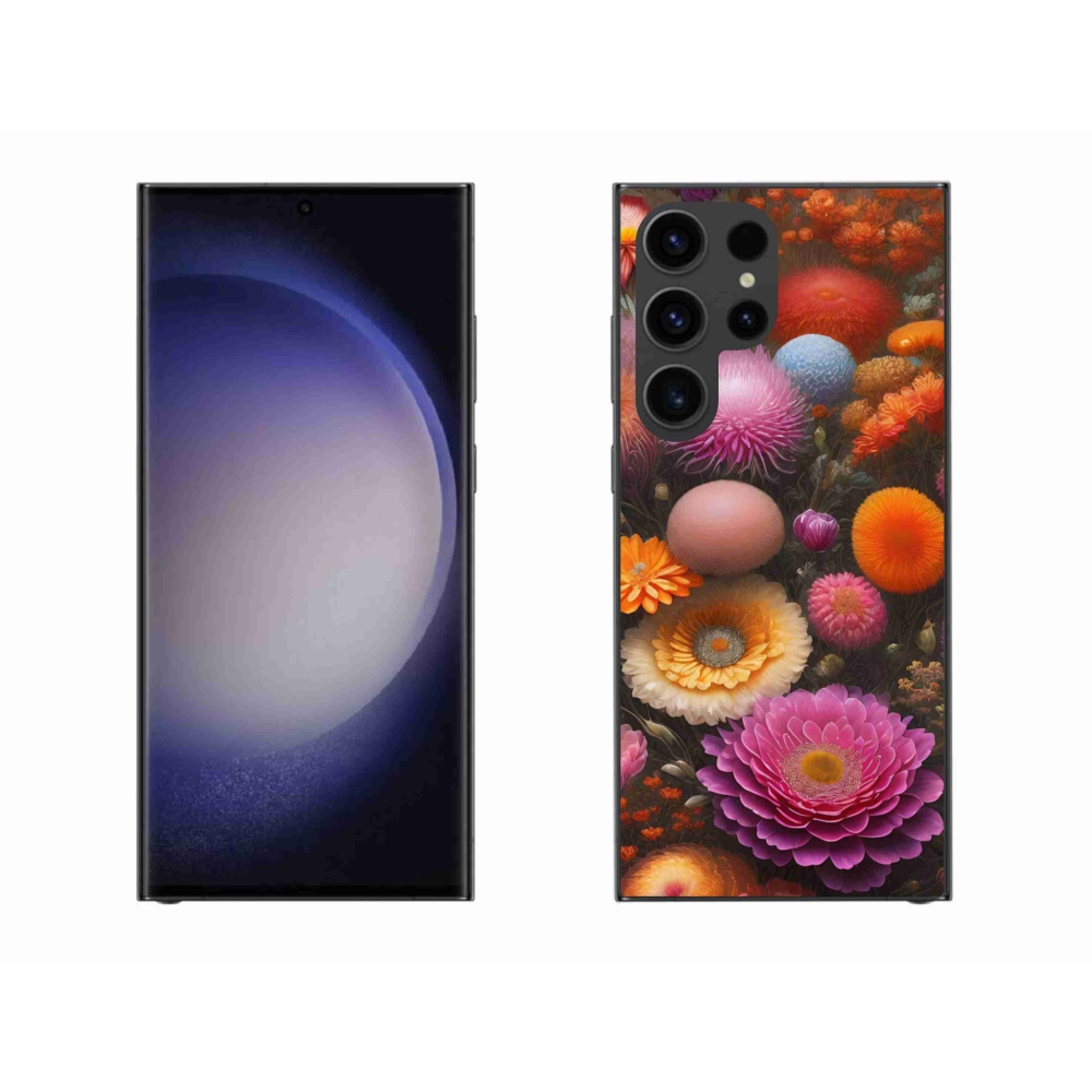 Gélový kryt mmCase na Samsung Galaxy S23 Ultra 5G - kvetinová kompozícia