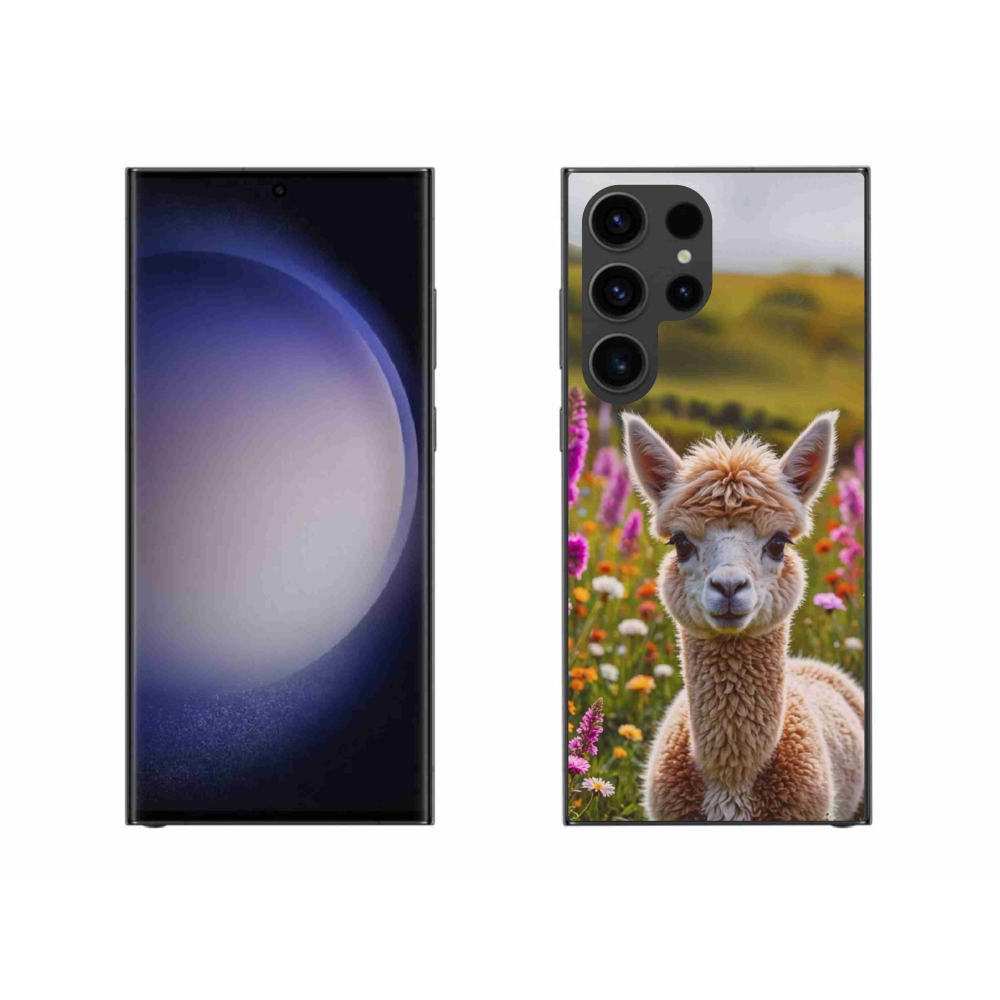 Gélový kryt mmCase na Samsung Galaxy S23 Ultra 5G - lama na lúke
