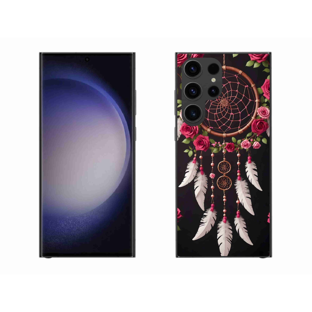 Gélový kryt mmCase na Samsung Galaxy S23 Ultra 5G - lapač snov s ružami