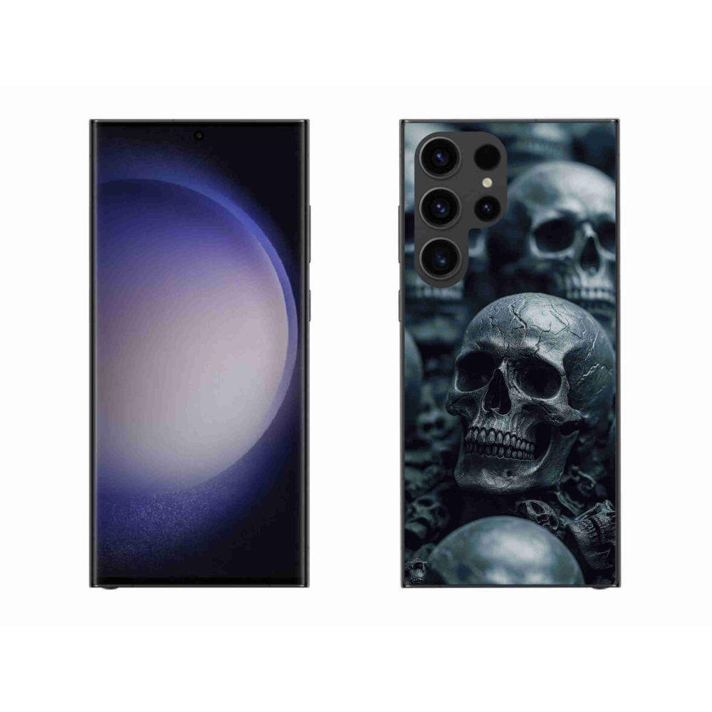Gélový kryt mmCase na Samsung Galaxy S23 Ultra 5G - lebka 2