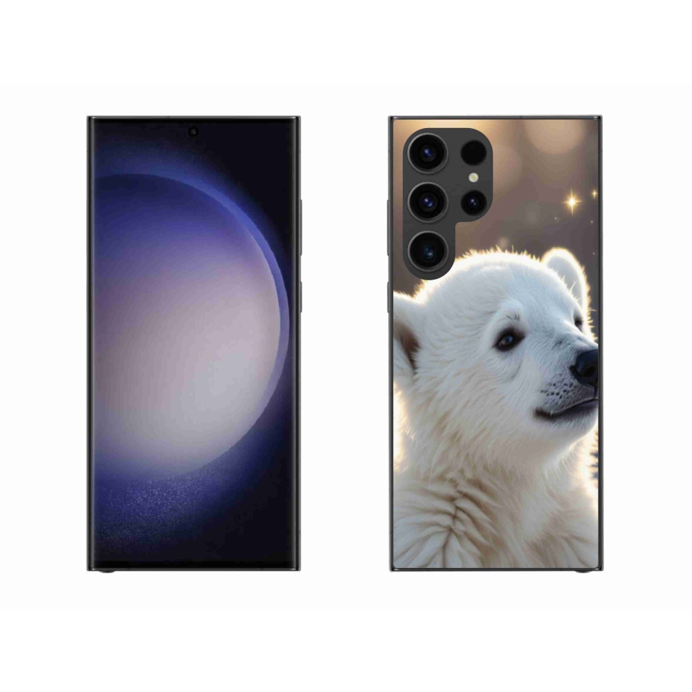 Gélový kryt mmCase na Samsung Galaxy S23 Ultra 5G - ľadový medveď