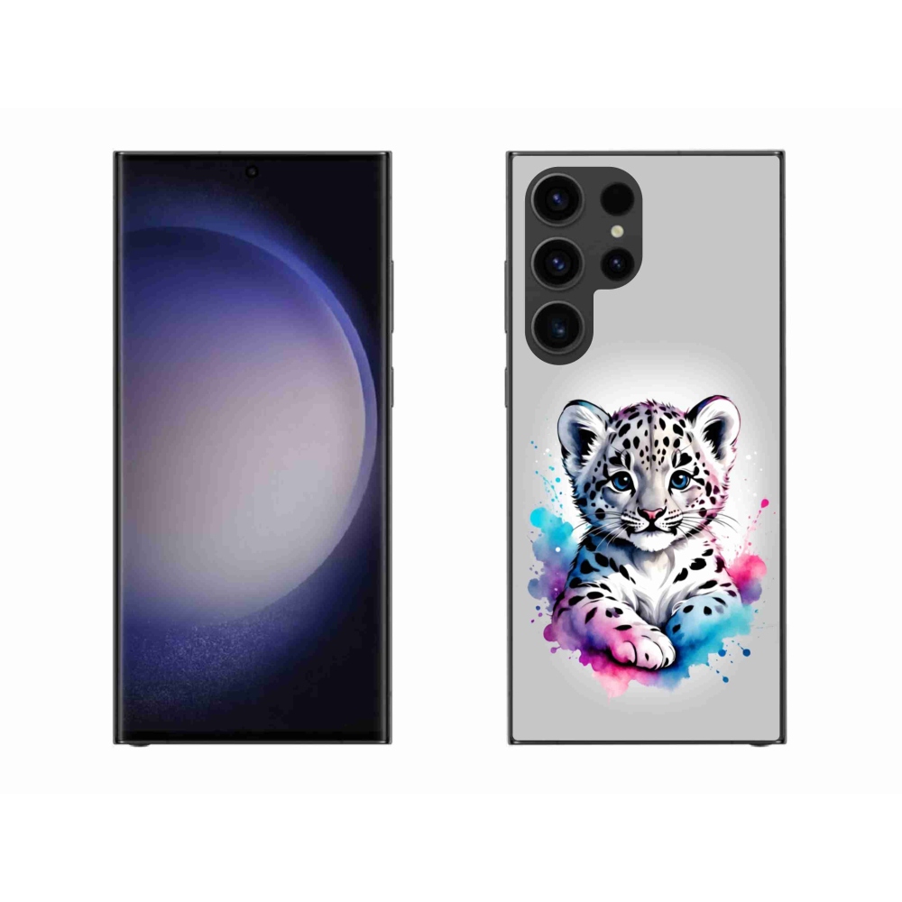 Gélový kryt mmCase na Samsung Galaxy S23 Ultra 5G - leopardej mláďa