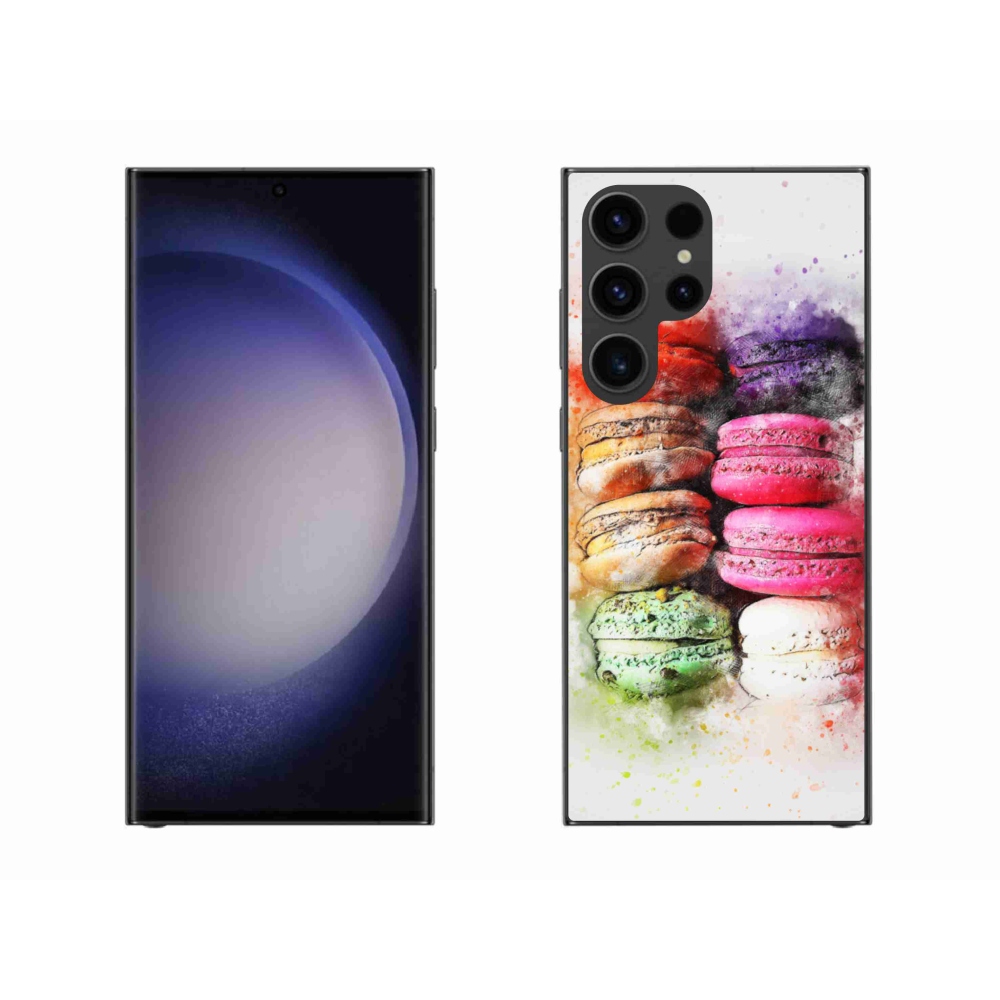 Gélový kryt mmCase na Samsung Galaxy S23 Ultra 5G - makrónky