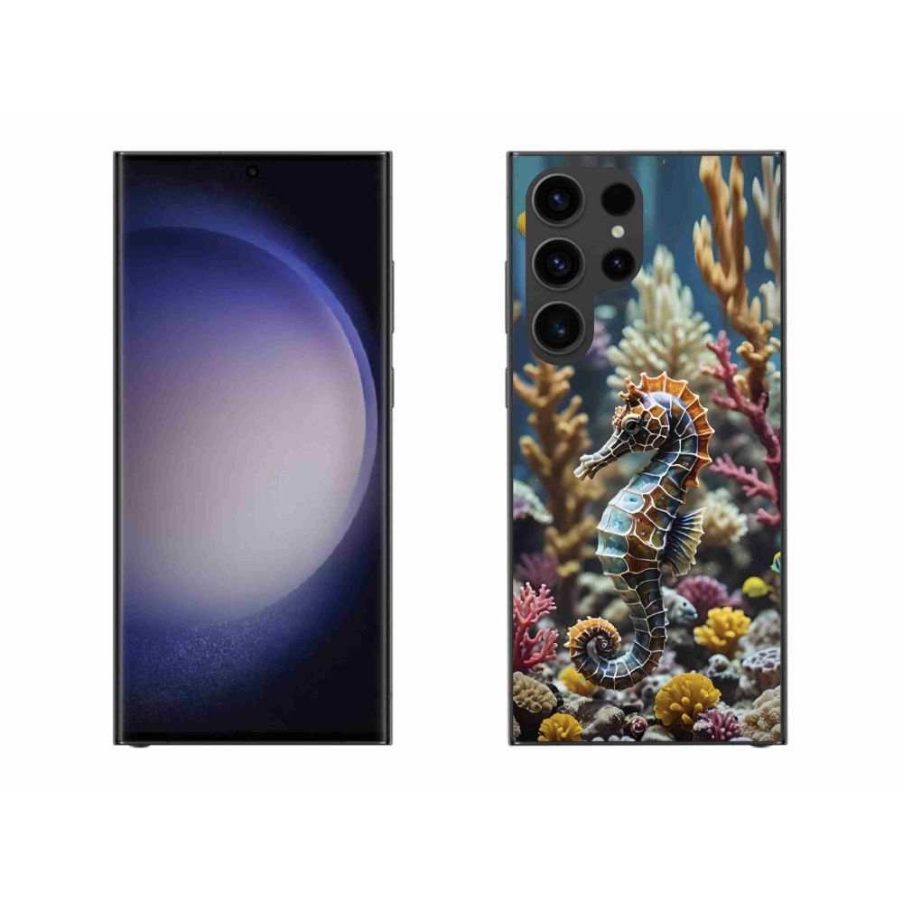 Gélový kryt mmCase na Samsung Galaxy S23 Ultra 5G - morský koník 2