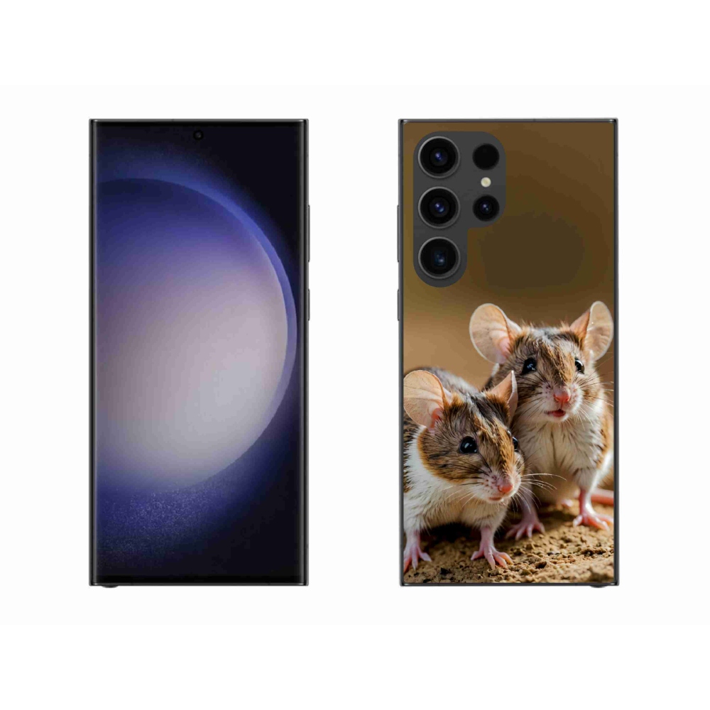 Gélový kryt mmCase na Samsung Galaxy S23 Ultra 5G - myší duo