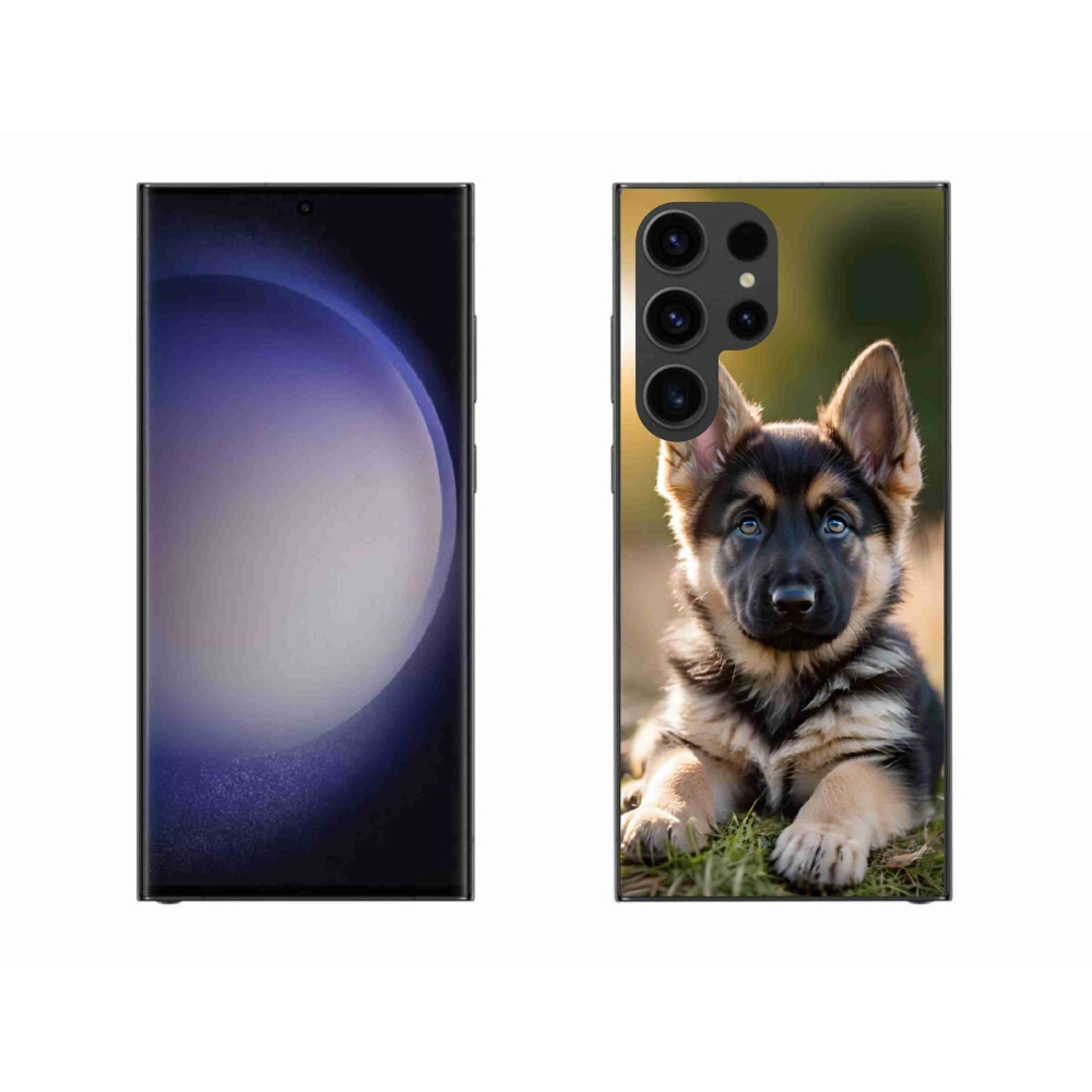 Gélový kryt mmCase na Samsung Galaxy S23 Ultra 5G - nemecký ovčiak v prírode