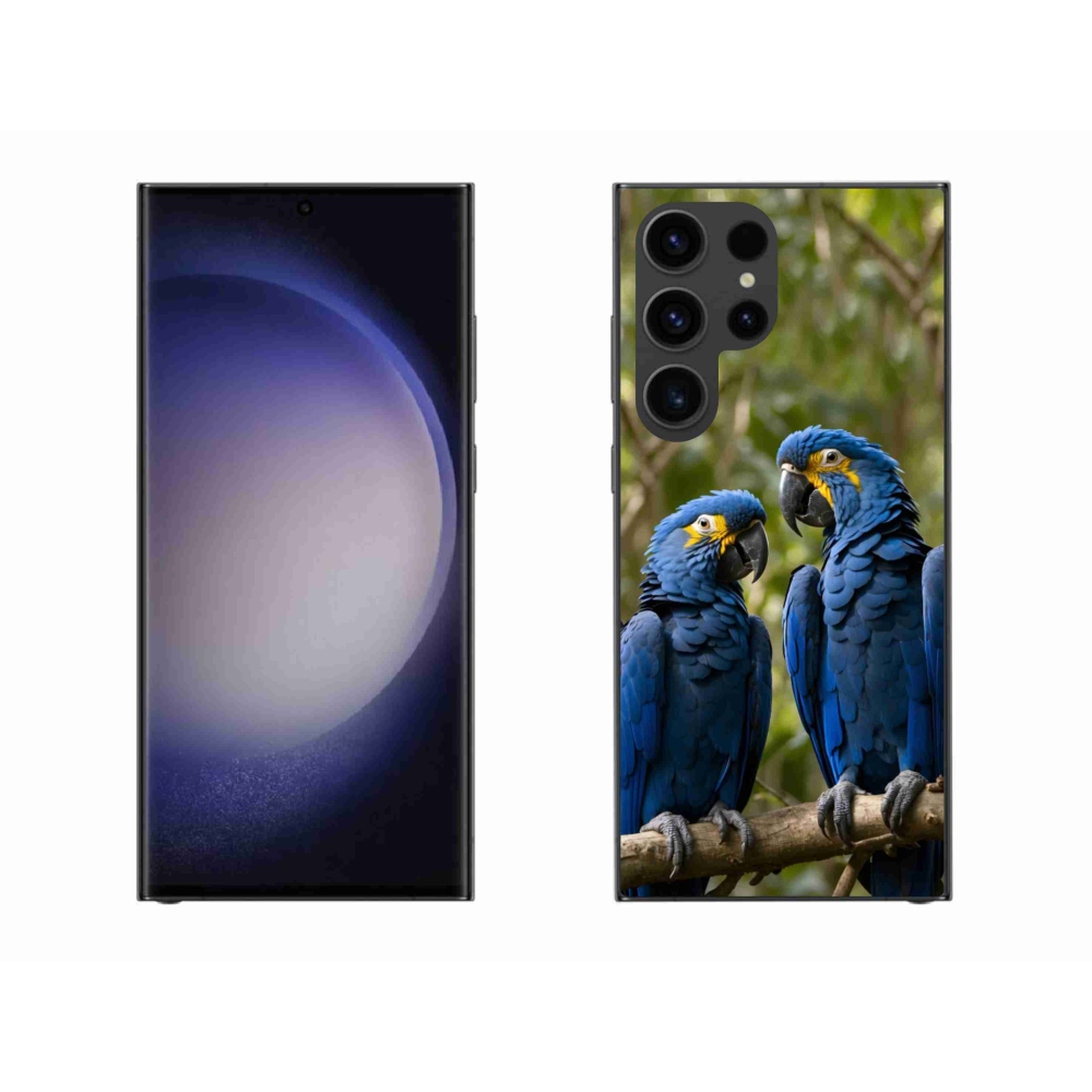 Gélový kryt mmCase na Samsung Galaxy S23 Ultra 5G - papagájové duo