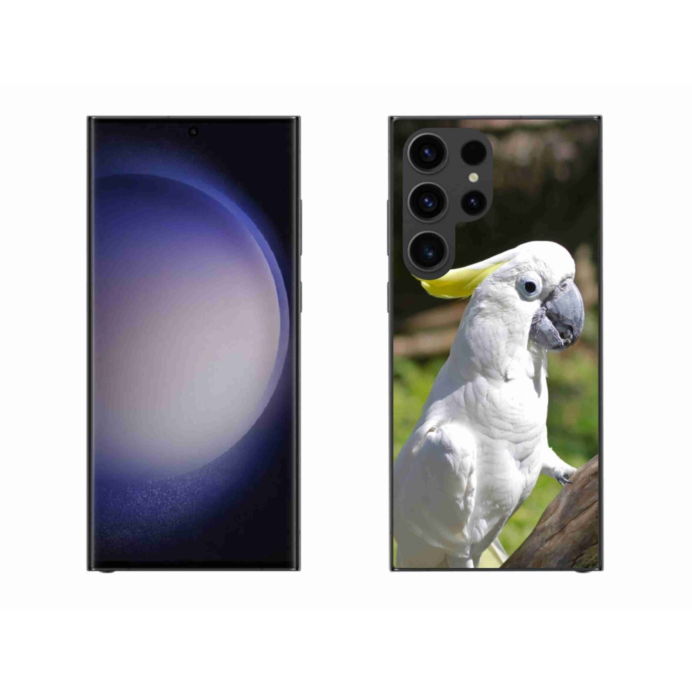 Gélový kryt mmCase na Samsung Galaxy S23 Ultra 5G - papagáj kakadu 2