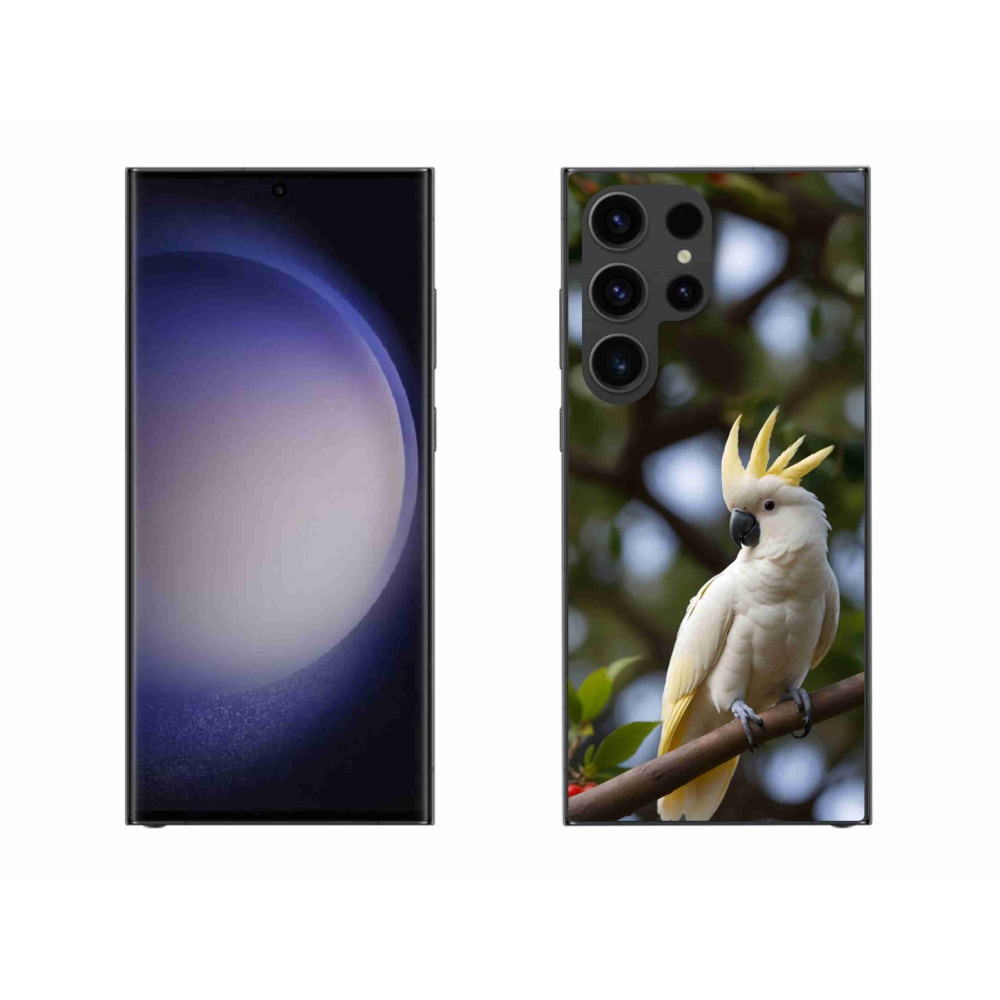 Gélový kryt mmCase na Samsung Galaxy S23 Ultra 5G - papagáj kakadu 3