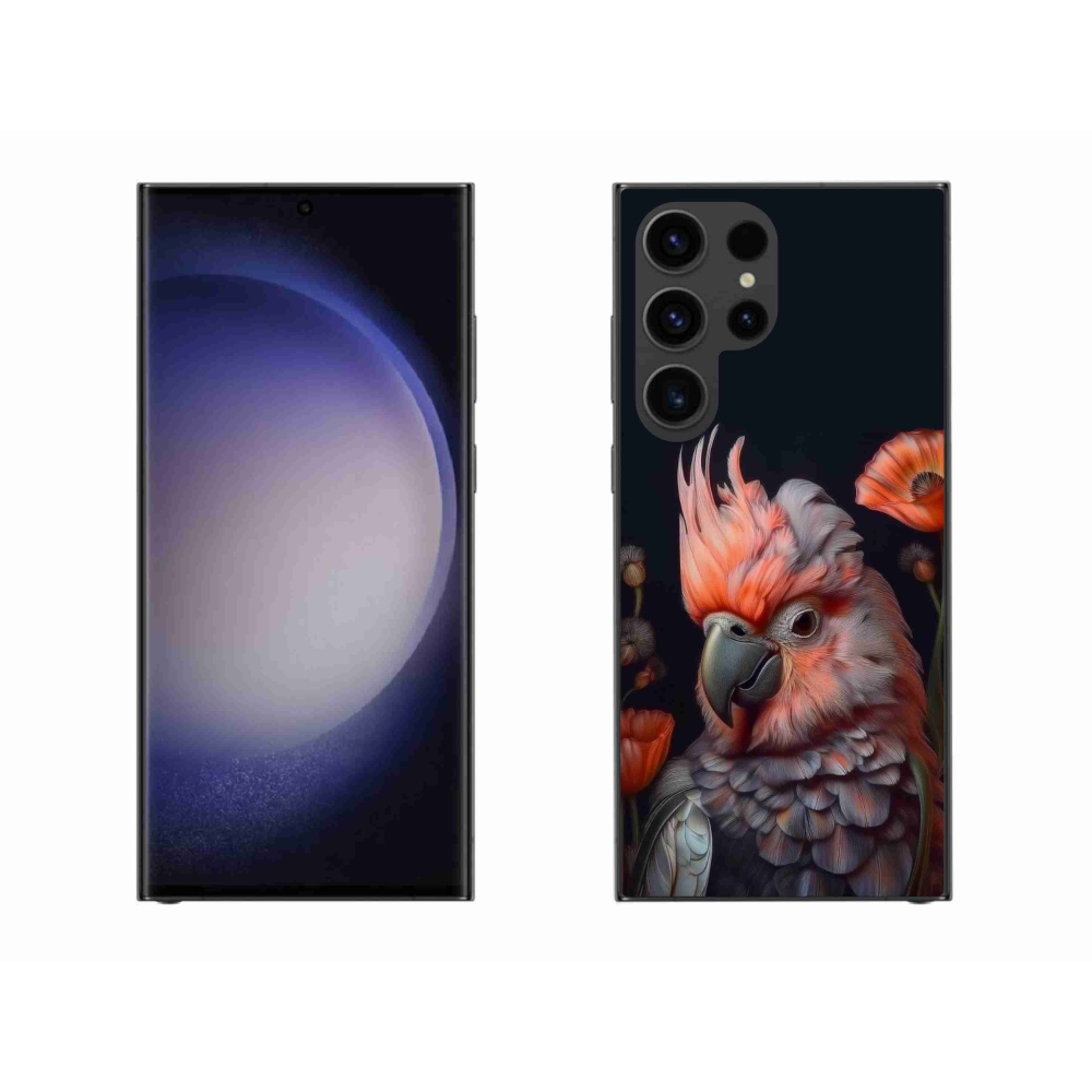 Gélový kryt mmCase na Samsung Galaxy S23 Ultra 5G - papagáj kakadu vo farbách