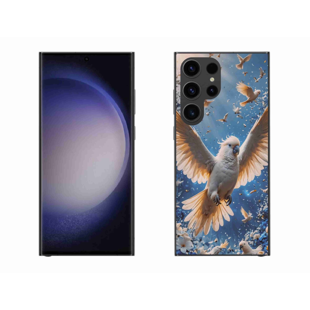 Gélový kryt mmCase na Samsung Galaxy S23 Ultra 5G - papagáj kakadu