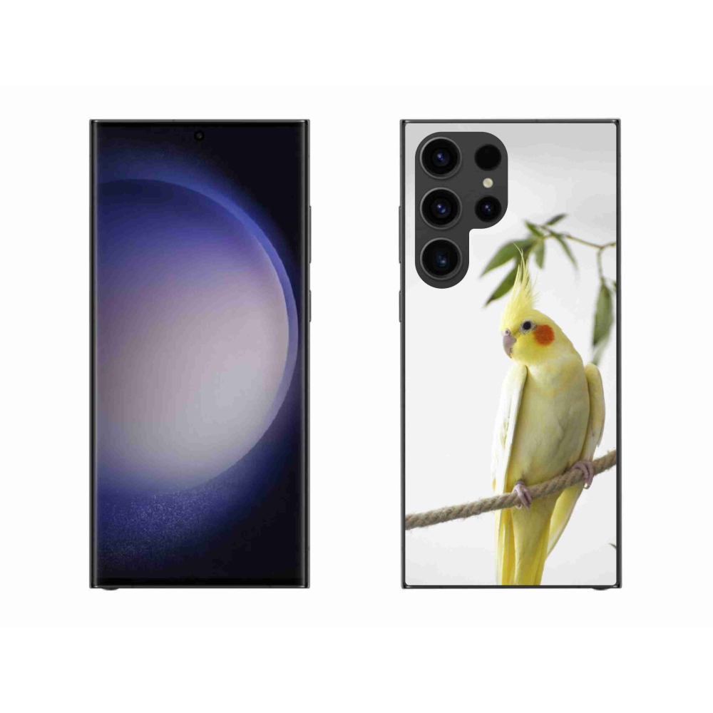 Gélový kryt mmCase na Samsung Galaxy S23 Ultra 5G - papagáj korela chocholatá