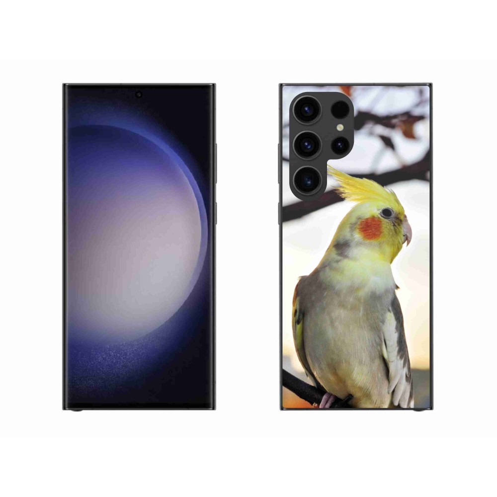 Gélový kryt mmCase na Samsung Galaxy S23 Ultra 5G - papagáj korela