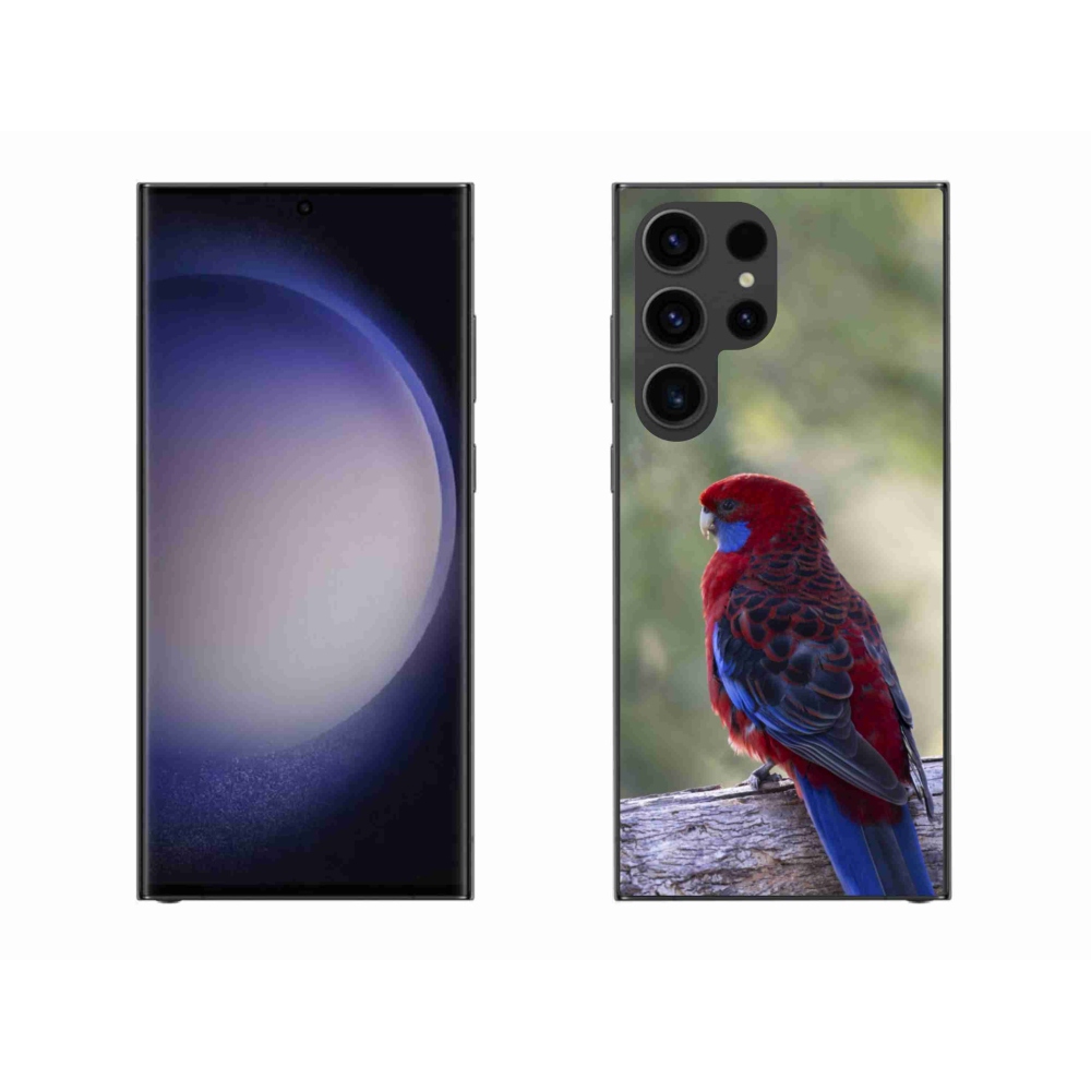 Gélový kryt mmCase na Samsung Galaxy S23 Ultra 5G - papagáj rosela