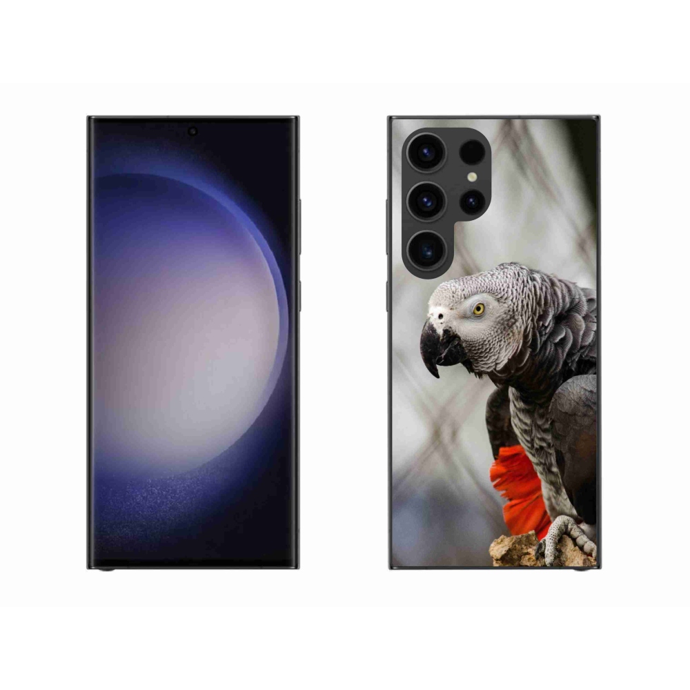 Gélový kryt mmCase na Samsung Galaxy S23 Ultra 5G - papagáj žako 3