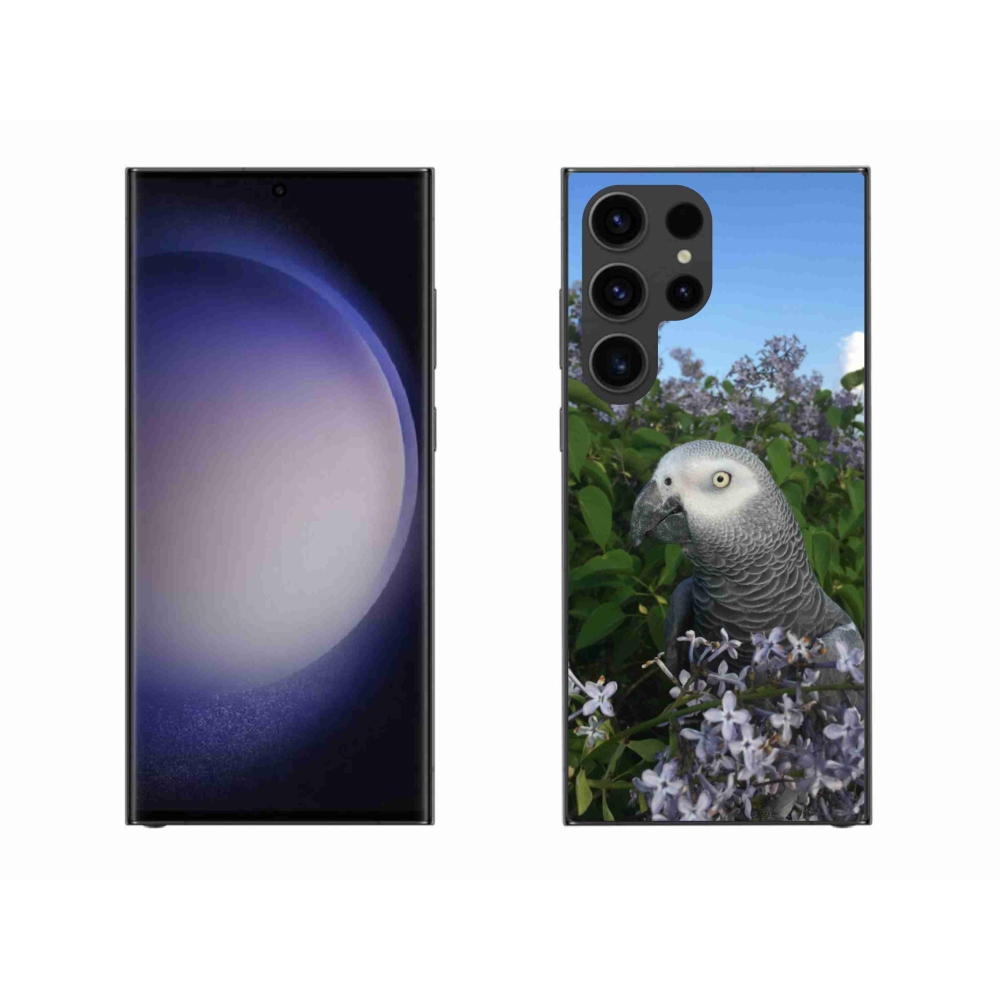 Gélový kryt mmCase na Samsung Galaxy S23 Ultra 5G - papagáj žako