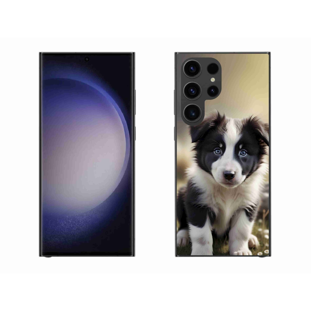 Gélový kryt mmCase na Samsung Galaxy S23 Ultra 5G - roztomilá border kólia